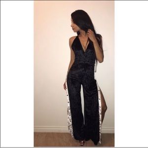 Velvet jumpsuit